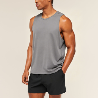 Sleeveless Sports Tank Top Wide Shoulder Breathable Stretch Basketball Shirt