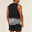 Hip-hop Washed Gradient Ripped Sleeveless Tank Top