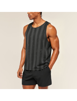 American Striped Print Quick-Dry Sports Tank Top