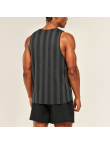 American Striped Print Quick-Dry Sports Tank Top