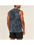 Retro Wax-Dye Sleeveless Sports Vest