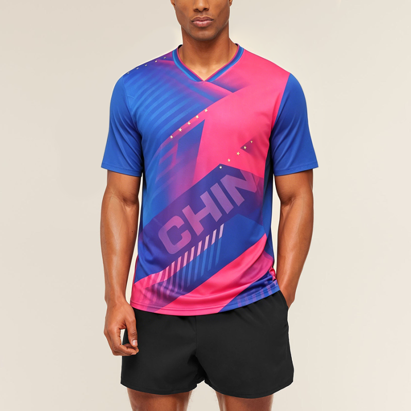 Full Sublimation Print Polyester Tennis Shirt