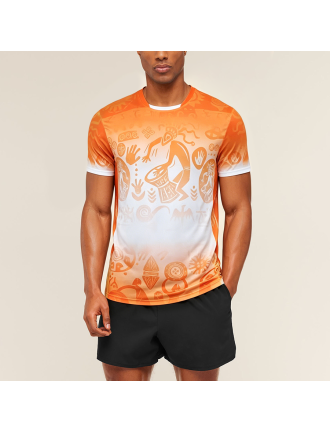Quick-Drying Printed Athletic Wear / Badminton Shirt