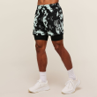 Men's Double-Layer Athletic Shorts — Elastic Waistband