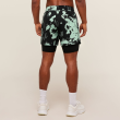 Men's Double-Layer Athletic Shorts — Elastic Waistband