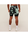 Men's Double-Layer Athletic Shorts — Elastic Waistband