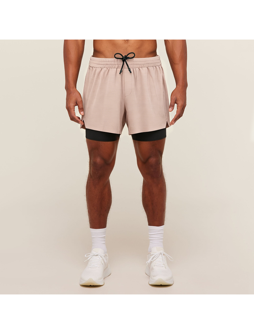 Men's 2-in-1 5-Inch Quick-Dry Running Shorts