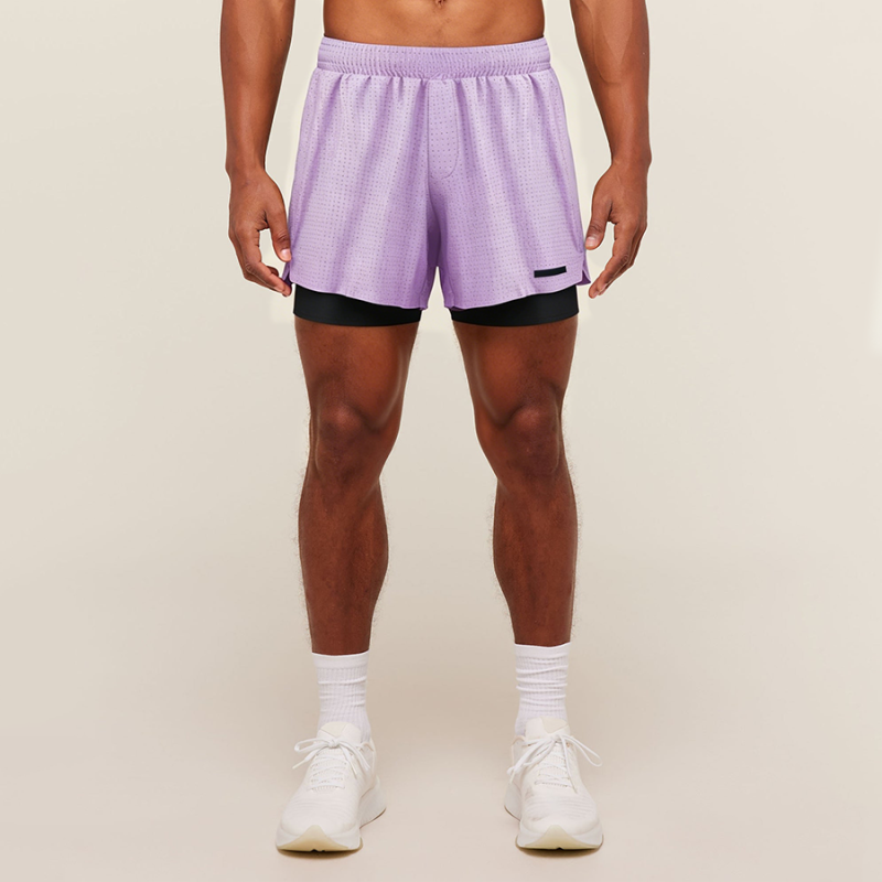 Men's 2-in-1 Running Shorts Quick-Dry Sports Shorts