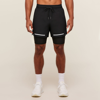 Double Layer Running Sports Shorts