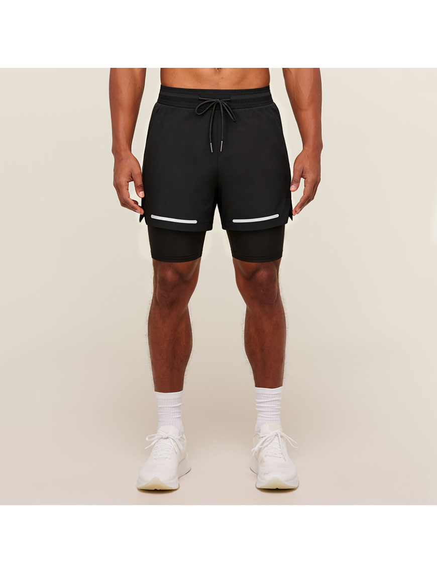 Double Layer Running Sports Shorts