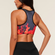 Tie-Dye Print Adjustable Seamless Sports Bra