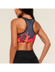 Tie-Dye Print Adjustable Seamless Sports Bra
