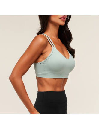 Breathable Cross-Back High-Support Sports Bra