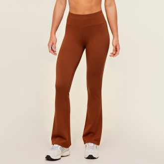 Merino Wool High Waist Tummy Control Slim Fit Flare Leggings
