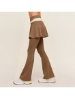 High Waist Two-Piece Yoga Bell-Bottom Pants