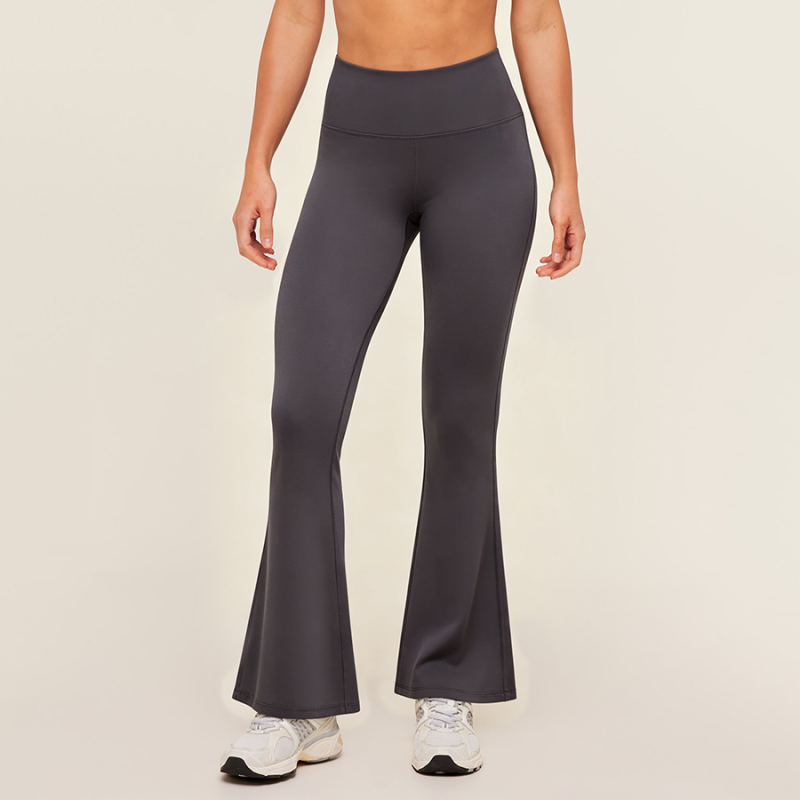 Flared High-Waist Naked Feeling Quick-Dry Sports Pants