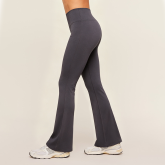 Flared High-Waist Naked Feeling Quick-Dry Sports Pants