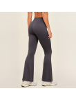 Flared High-Waist Naked Feeling Quick-Dry Sports Pants