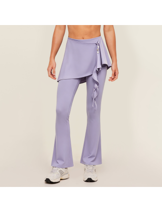 Fake Two-Piece High-Waist Yoga Pants