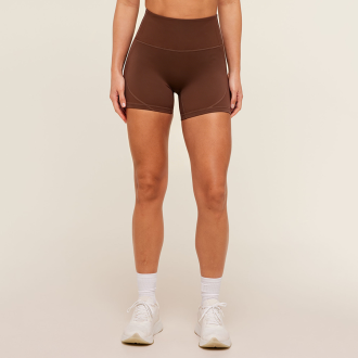 Women's Brown Yoga Shorts