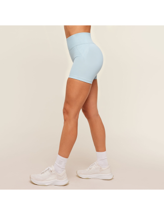 Ribbed Sports Three-Quarter Fitness Shorts