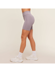 High-Waisted Quick-Dry Knee-Length Workout Shorts