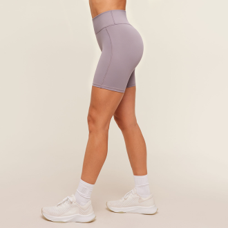 High-Waisted Quick-Dry Knee-Length Workout Shorts
