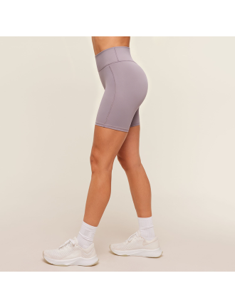 High-Waisted Quick-Dry Knee-Length Workout Shorts