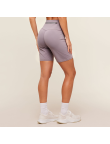 High-Waisted Quick-Dry Knee-Length Workout Shorts