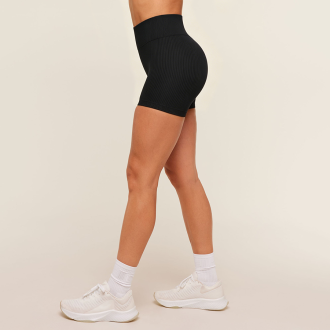 Ribbed Seamless Yoga Shorts
