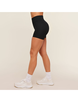 Ribbed Seamless Yoga Shorts