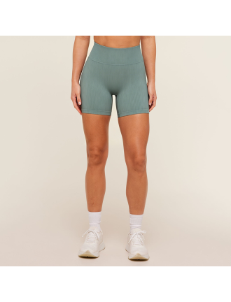 High Elastic Ribbed Seamless Butt Lift Yoga Shorts