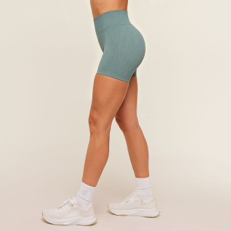 High Elastic Ribbed Seamless Butt Lift Yoga Shorts