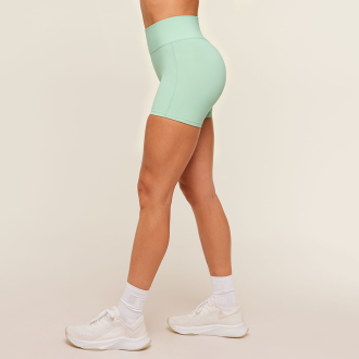 High-Waisted No-VPL Yoga Booty Shorts with Quick-Dry Feature