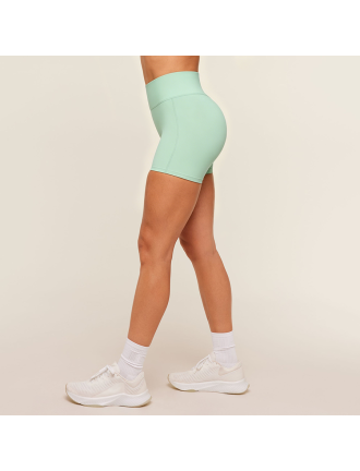 High-Waisted No-VPL Yoga Booty Shorts with Quick-Dry Feature